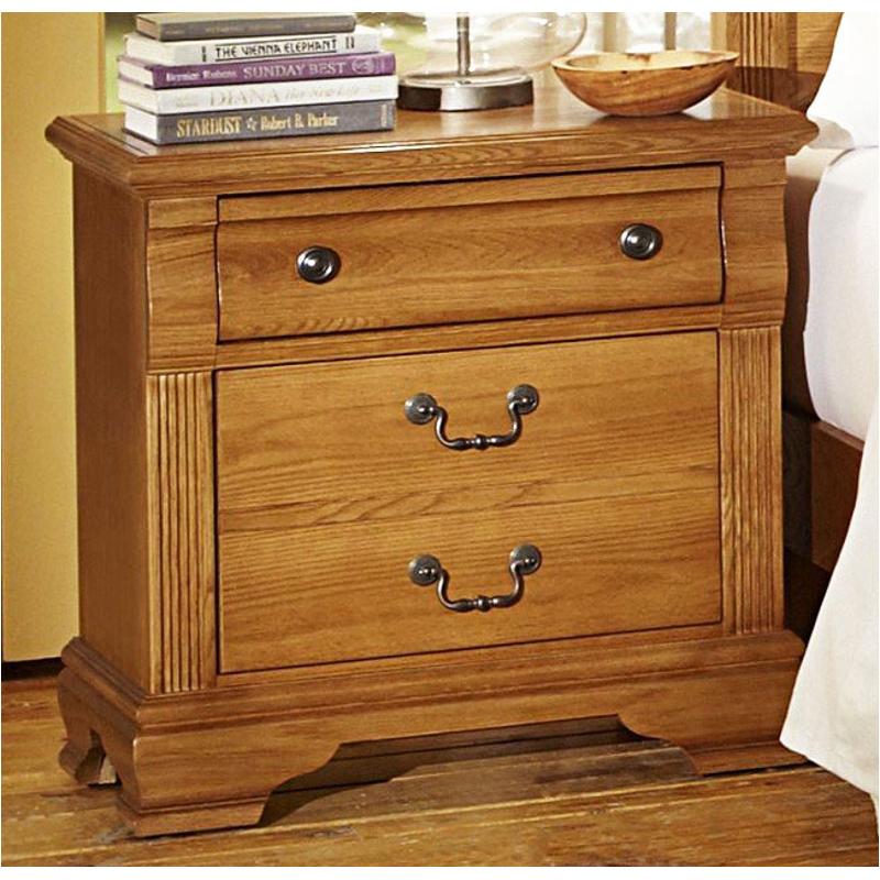 Bb3 226 Vaughan Bassett Furniture Cameron Oak Night Stand Oak