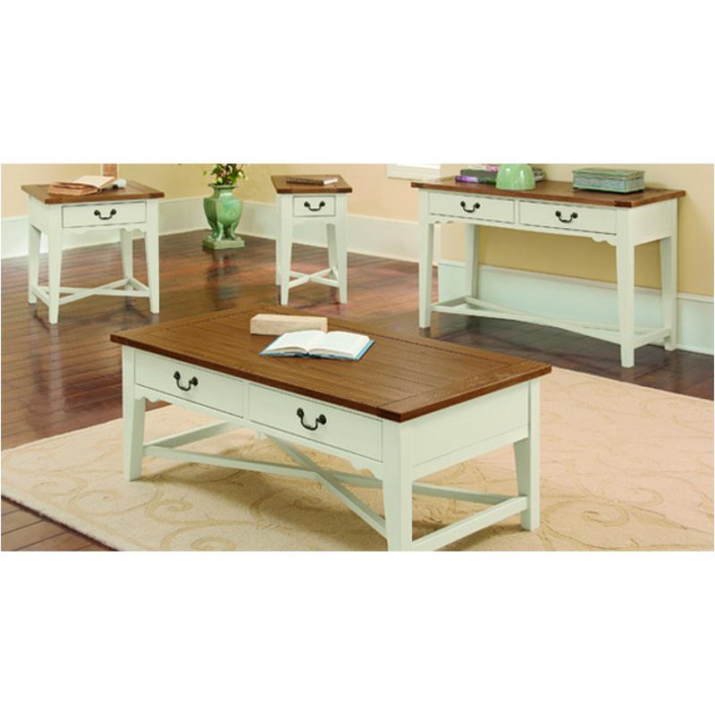 135 014 Vaughan Bassett Furniture Elizabeth White Oak Tail Table