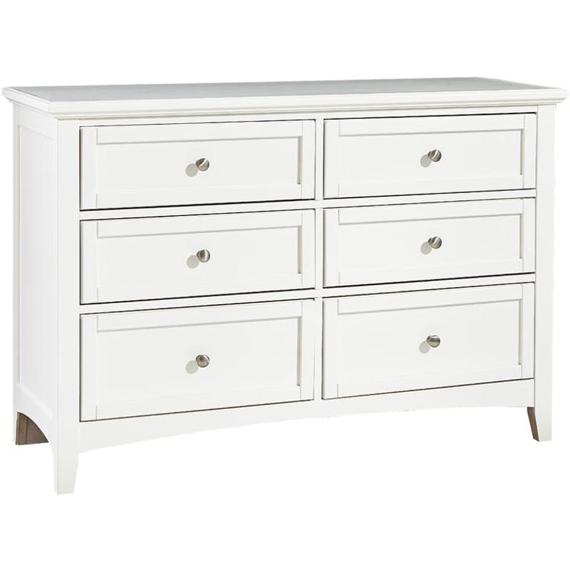 Bb29 001 Vaughan Bassett Furniture Double Dresser White