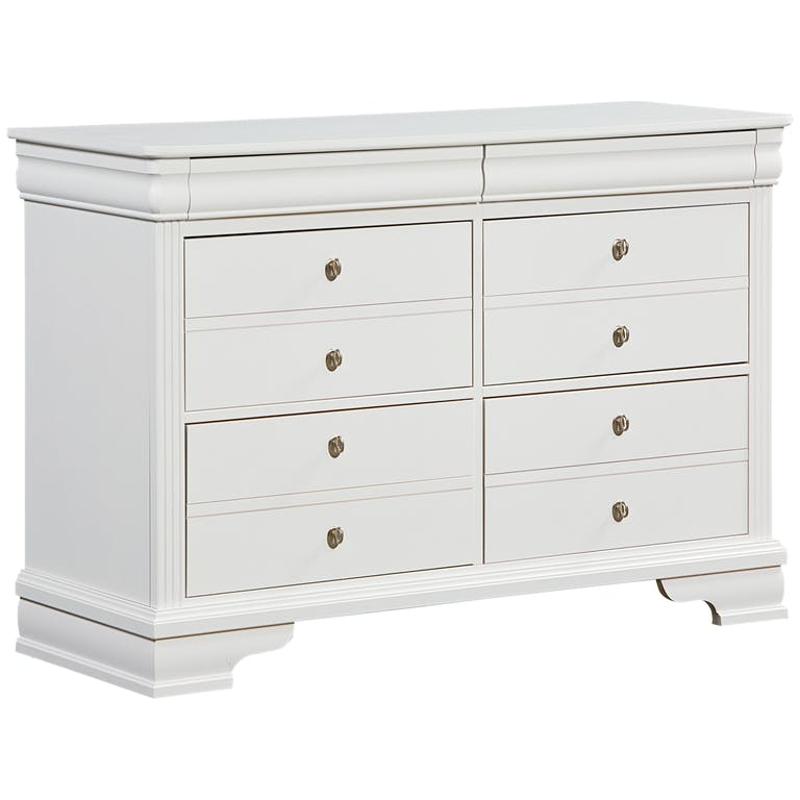 384 001 Vaughan Bassett Furniture Youth Dresser Soft White