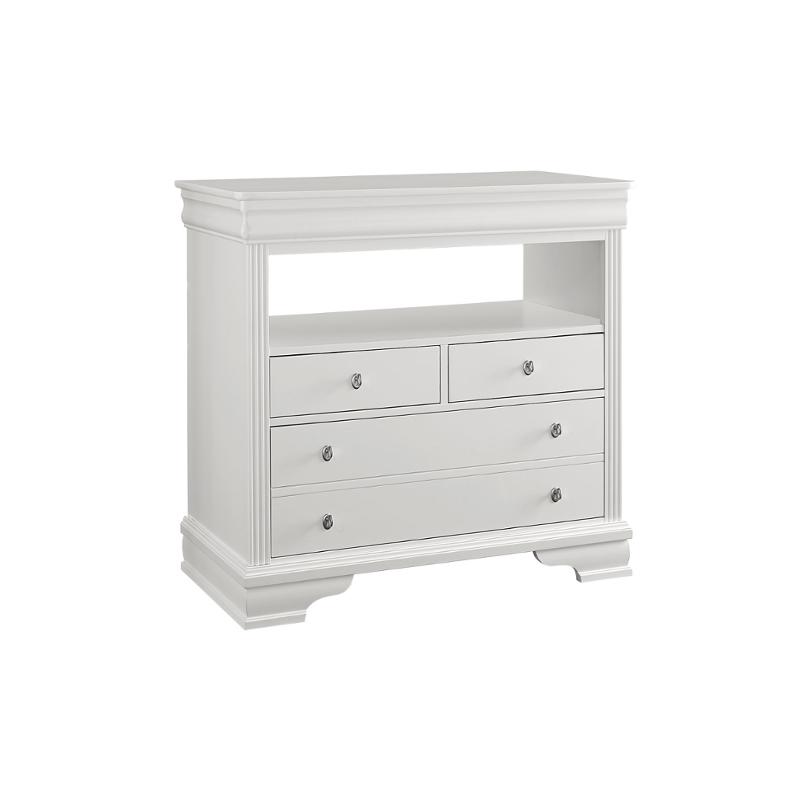 384 114 Vaughan Bassett Furniture Media Chest Soft White