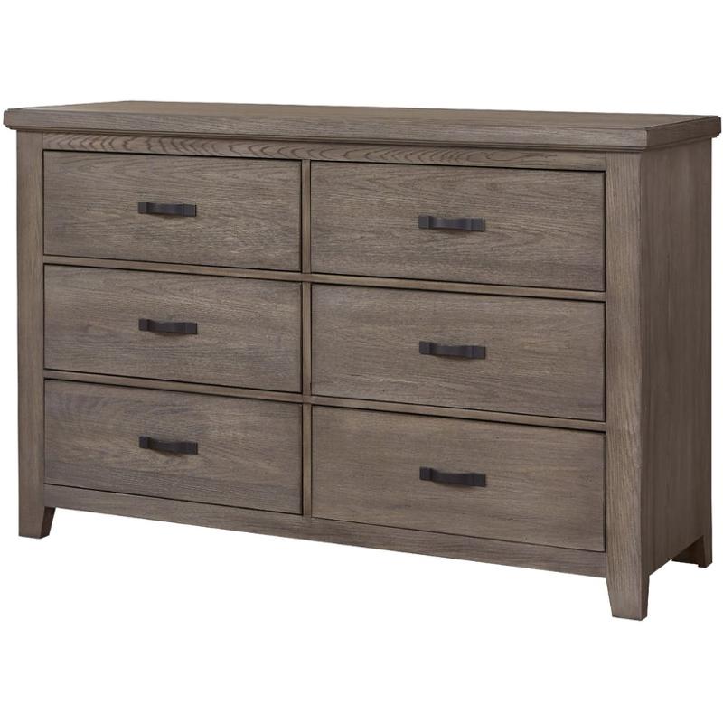 516 002 Vaughan Bassett Furniture Cassell Park Weathered Grey Storage Dresser Weathered Gray