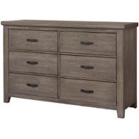 516 002 Vaughan Bassett Furniture Cassell Park Weathered Grey Storage Dresser Weathered Gray