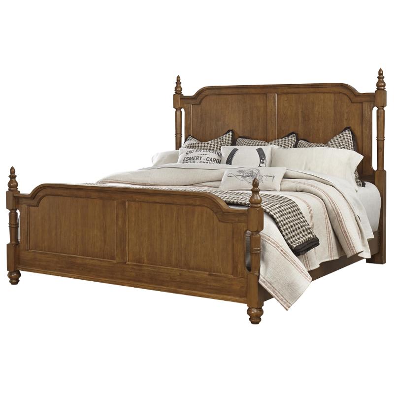 440-559 Vaughan Bassett Furniture Queen Poster Bed 440-559 Vaughan Bassett Furniture Antique - Cherry Finish Bedroom Bed - 440-559 Vaughan Bassett Furniture Queen Poster Bed