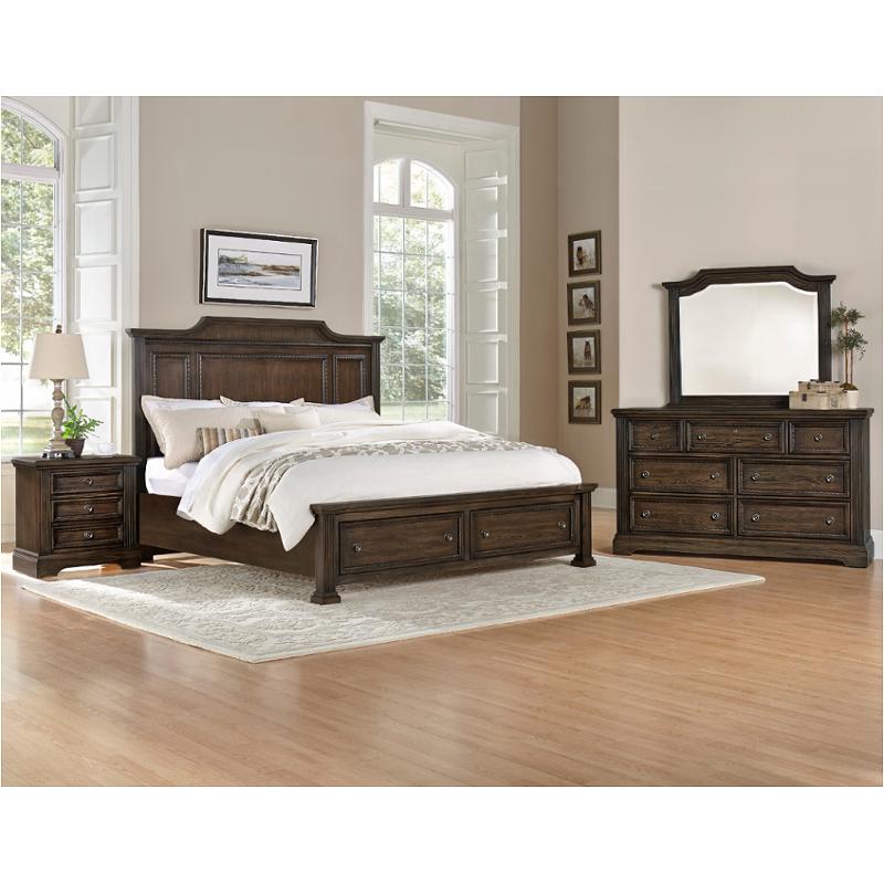 560 668 St Vaughan Bassett Furniture Affinity Dark Roast Bed