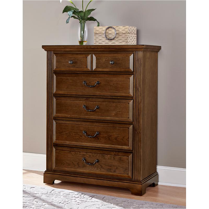 Bb97 115 Vaughan Bett Furniture Woodlands Oak Chest 5 Drawers