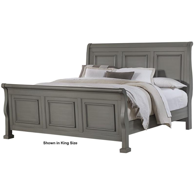531 663 Vaughan Bassett Furniture King Or Eastern Sleigh Bed 531 663 Vaughan Bassett Furniture Reflection Antique Pewter Bedroom Bed