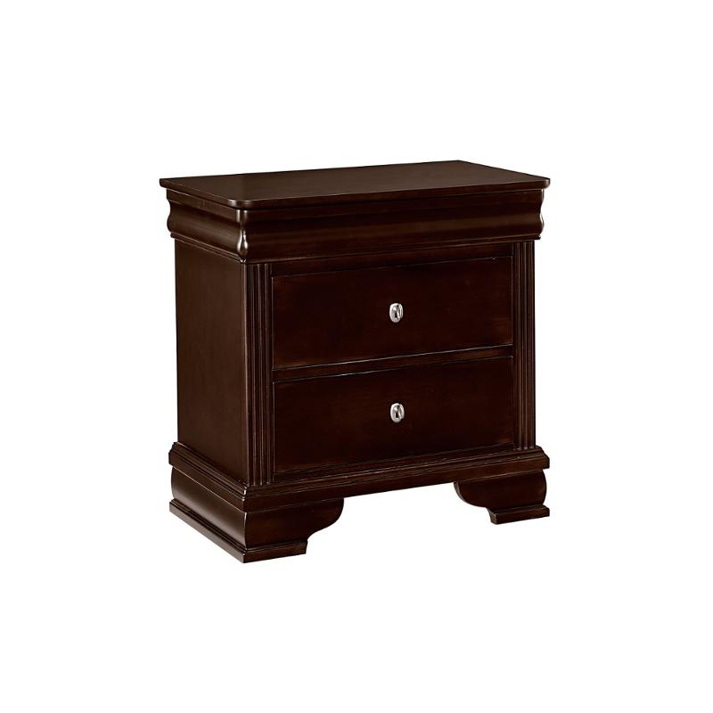 380226 Vaughan Bassett Furniture Nightstand Antique Merlot