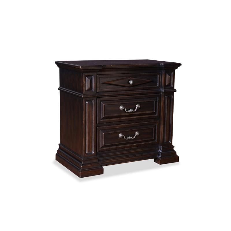 244141 2615 A R T Furniture Marbella Noir 3 Drawer Night Stand
