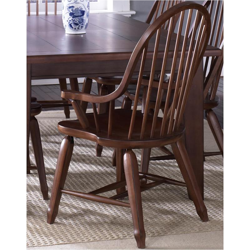 77 C6051 Liberty Furniture Windsor Arm Chair Cherry 77 C6051 Liberty Furniture Treasures Cherry Dining Room Chair