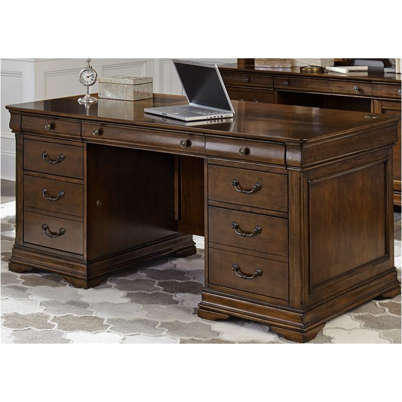 901 Ho105t Liberty Furniture Chateau Valley Jr Executive Desk