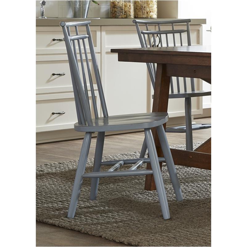 58 C4000s Liberty Furniture Creations Ii Spindle Back Side Chair Blue
