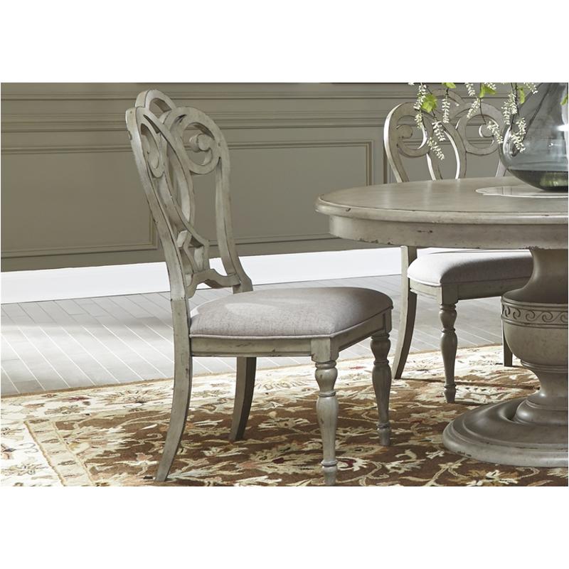 634 C2501s Liberty Furniture Grand Estates Splat Back Uph Side Chairs