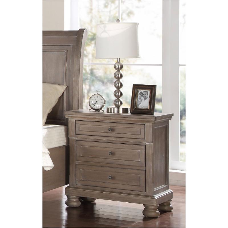 B2159 040 New Clic Furniture Nightstand With Outlet Usb Port B2159 040 New Clic Furniture Allegra Bedroom Nightstand