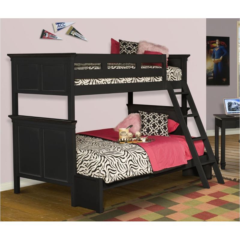 05 045 518 Fl New Classic Furniture Twin Full Bunk Bed Black 05 045 518 Fl New Classic Furniture Tamarack Black Kids Room Bed