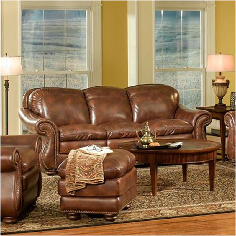 S9913 032941 Leather Italia Presidential Stationary Duplin Sofa