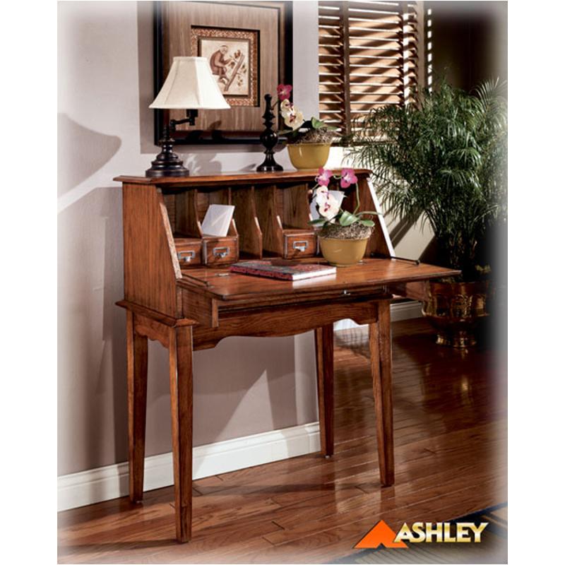 H214 19 Ashley Furniture Home Office Secretary Oak Stain Finish