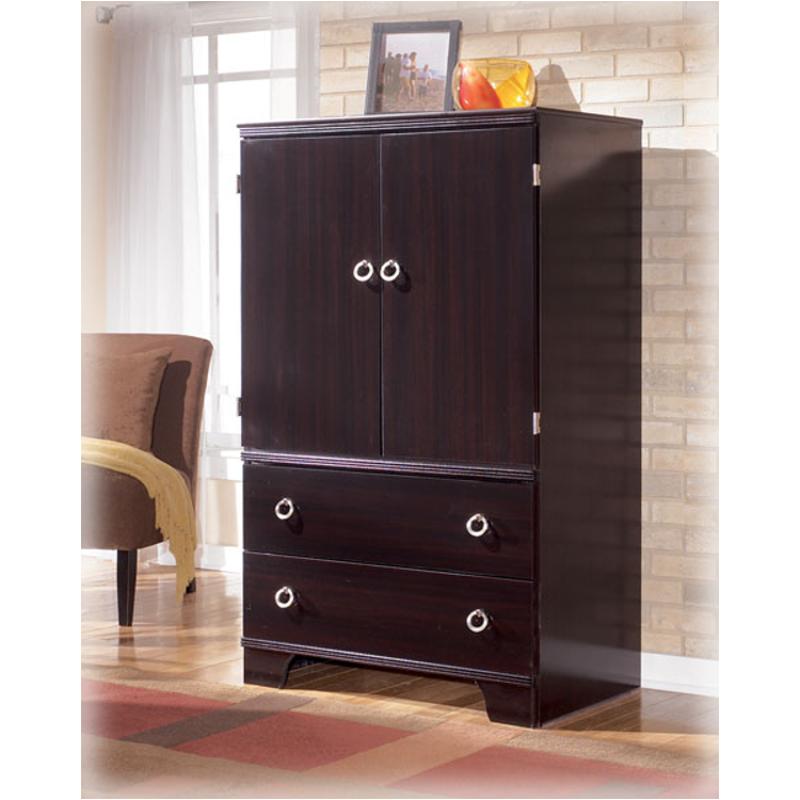 B40349 Ashley Furniture Pinella Bedroom Armoire Merlot