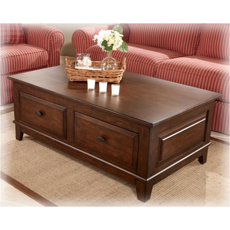 T422 9 Ashley Furniture Larchmont Rectangular Lift Top Tail T422 9 Ashley Furniture Larchmont Living Room Tail Table