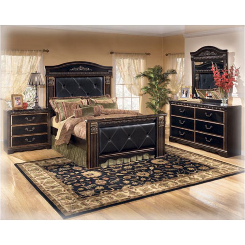 B175 57 Ashley Furniture Queen Upholster Mansion Panel Bed