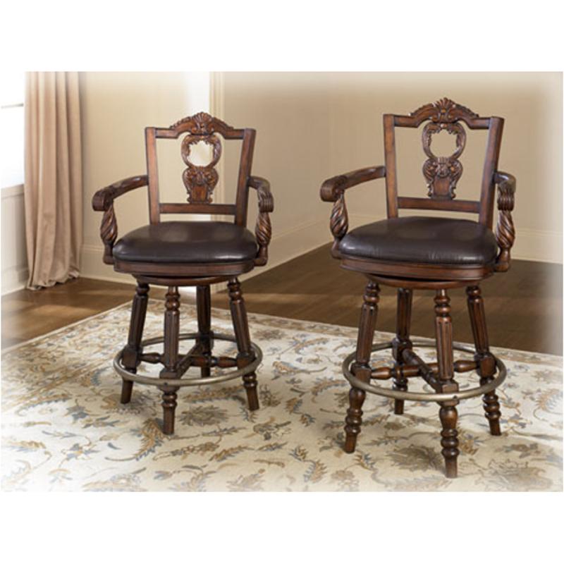 D553 130 Ashley Furniture Tall Upholstered Swivel Barstool D553 130 Ashley Furniture North S Dark Brown Dining Room Stool