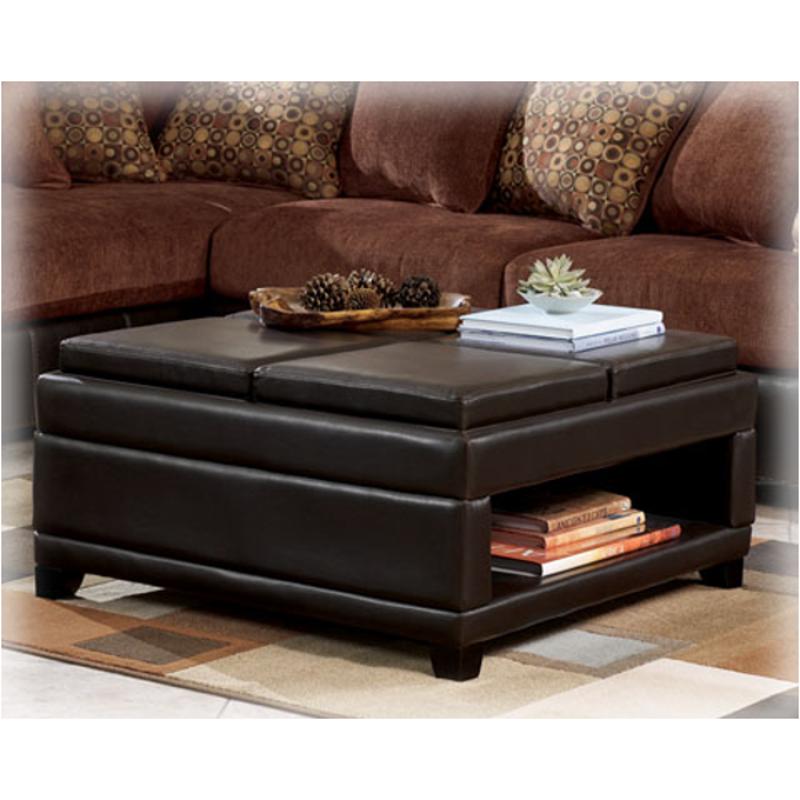7910111 Ashley Furniture Cody Brown Ottoman W Storage 4 Flip Trays 7910111 Ashley Furniture Cody Brown Ottoman W Storage 4 Flip Trays