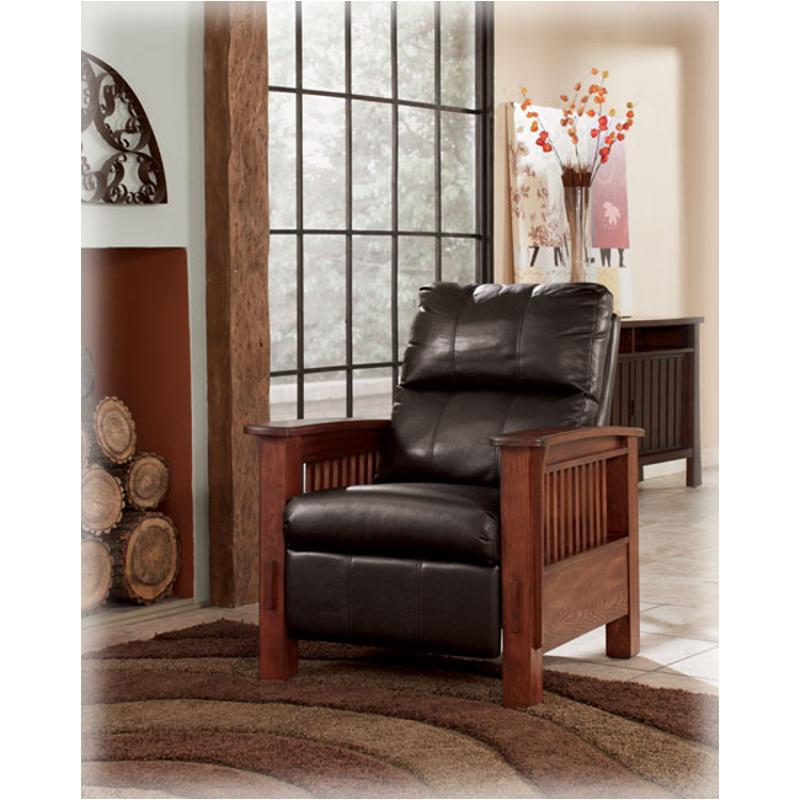 1990126 ashley furniture santa fe - chocolate high leg recliner