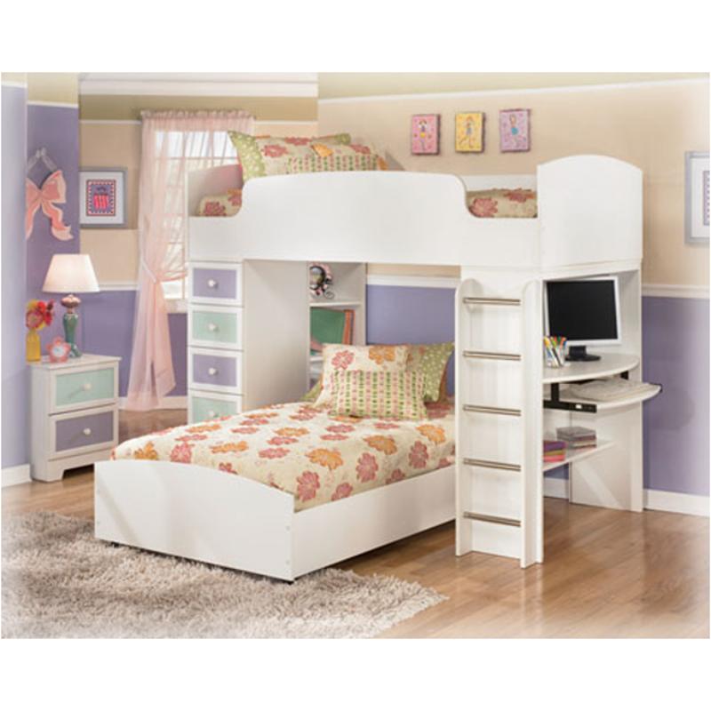 b160-18 ashley furniture madeline bedroom loft bookcase