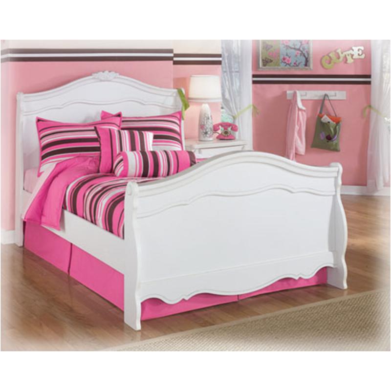 B188-87n Ashley Furniture Exquisite - White Full Sleigh Bed