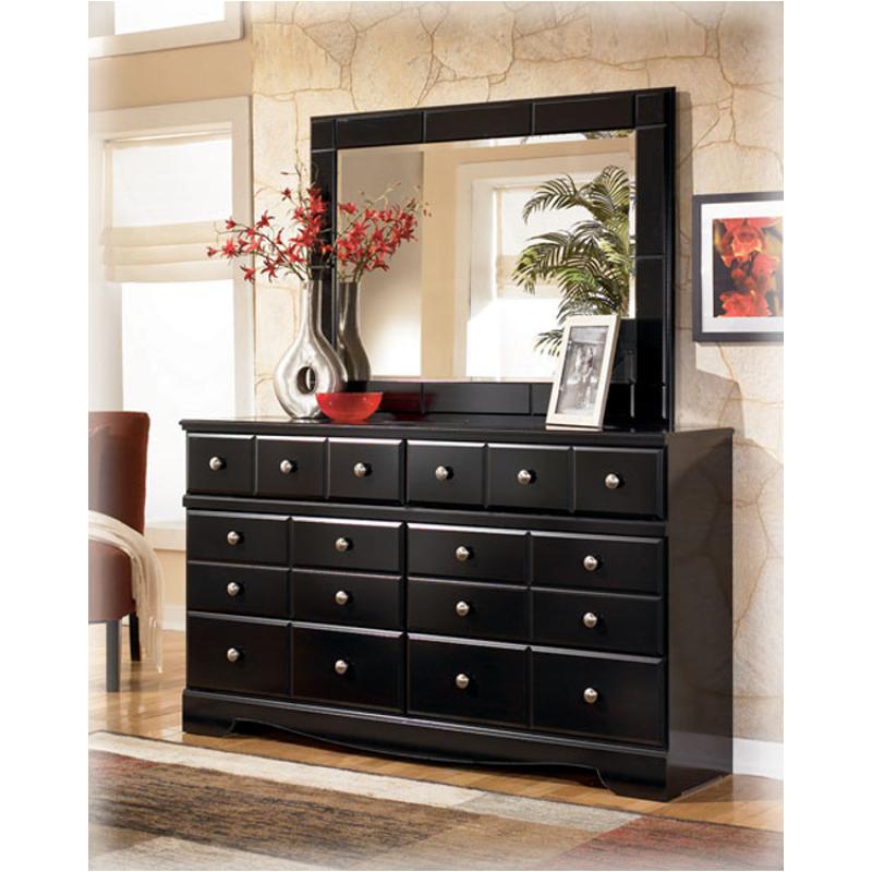 B271 36 Ashley Furniture Shay Almost Black Bedroom Mirror