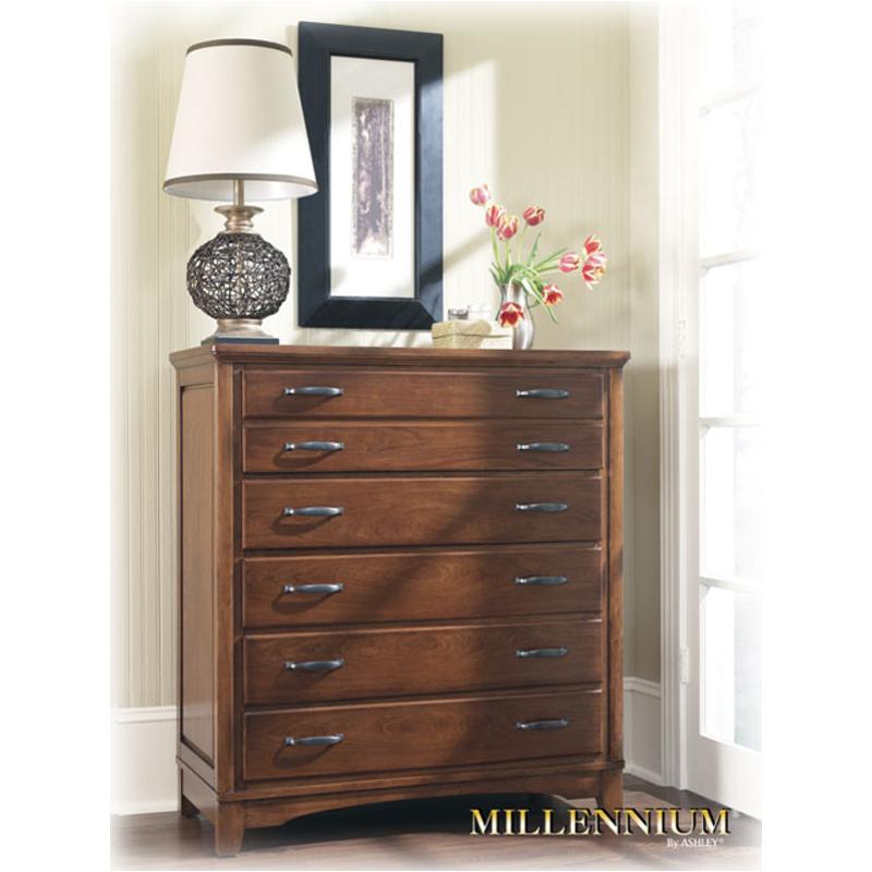 b629-46 ashley furniture irwin bedroom chest cherry stain finish