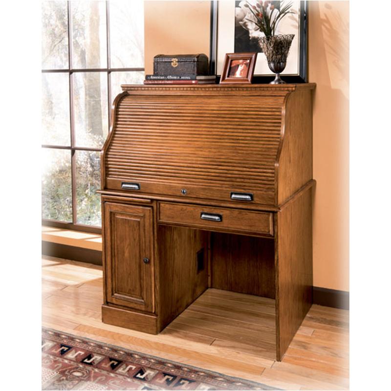 H214 23b Ashley Furniture Drake Home Office Roll Top Desk Base