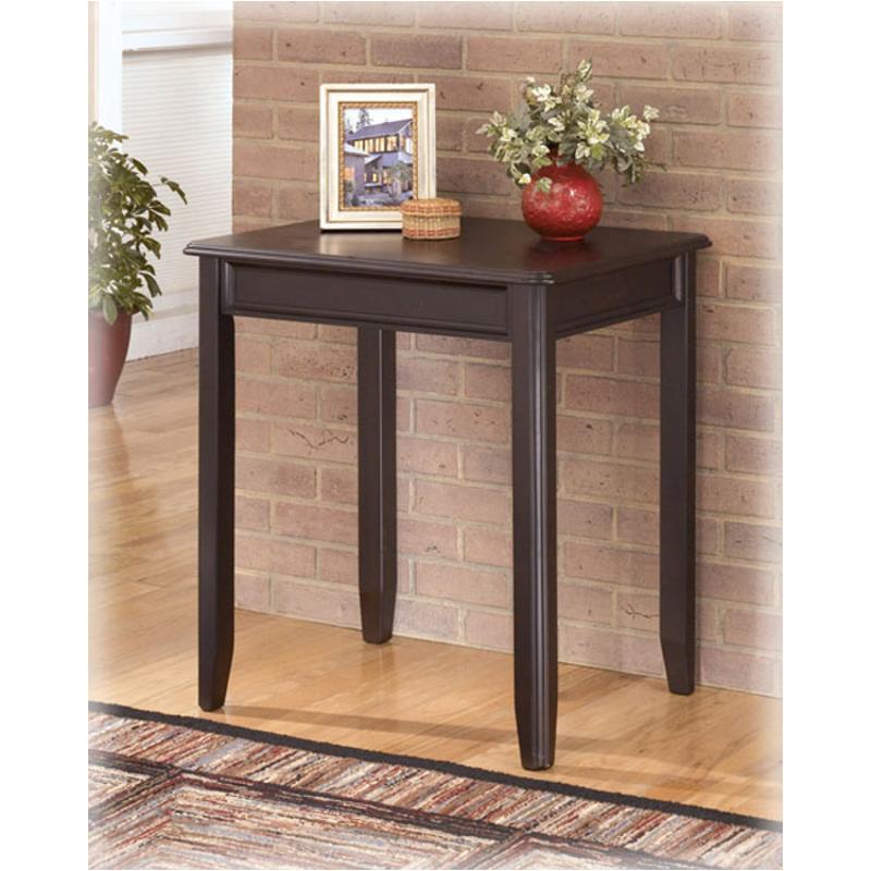 H371 47 Ashley Furniture Carlyle Black Home Office Corner Table