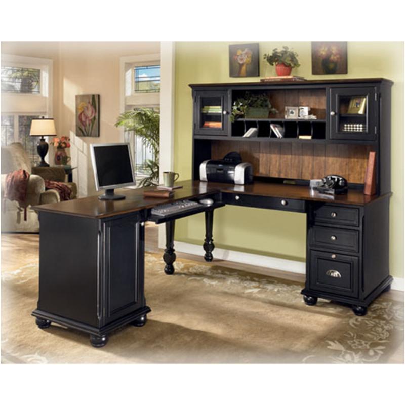 H422 35h Ashley Furniture Brush Hollow Modular Desk Hutch