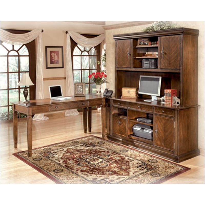 H527 49 Ashley Furniture Home Office Tall Desk Hutch