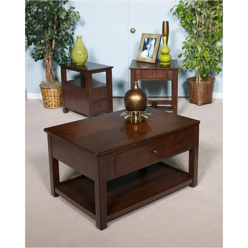 T477 7 Ashley Furniture Marion Dark Brown Chair Side End Table