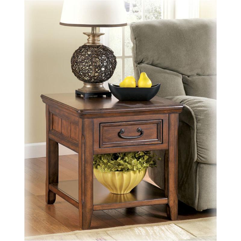 T4783 Ashley Furniture Woodboro Dark Brown Finish End Table