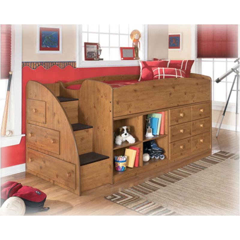 b233-13l ashley furniture left step storage loft bed