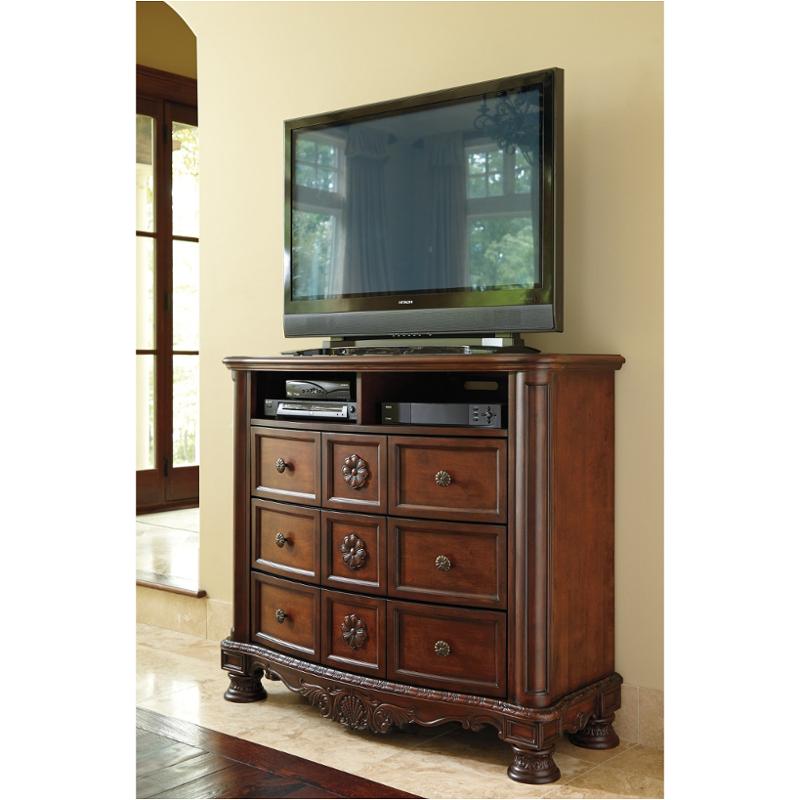 B553 39 Ashley Furniture North Shore Dark Brown Media Chest