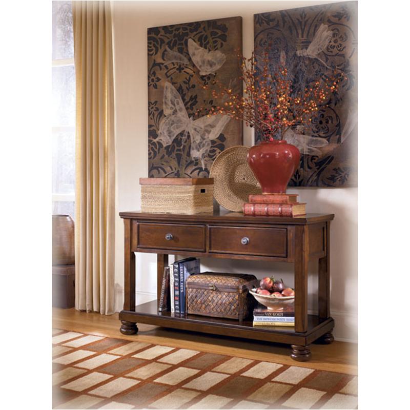 T697-4 Ashley Furniture Porter - Rustic Brown Console Sofa Table T697-4 Ashley Furniture Porter - Rustic Brown Console Sofa Table