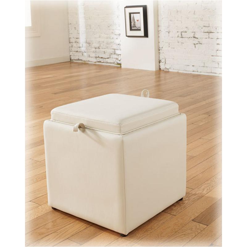 7740011 Ashley Furniture Ottoman W Flip Top 1 Cube Inside 7740011 Ashley Furniture Cubit Ivory Living Room Ottoman
