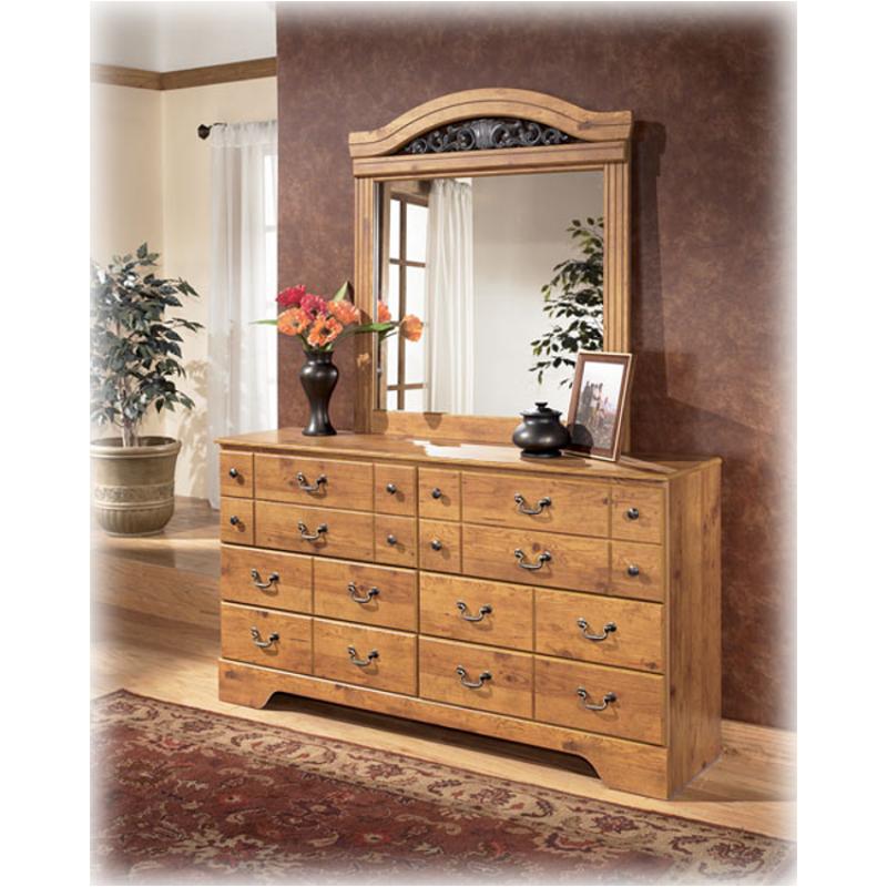 B219 34 Ashley Furniture Bittersweet Mirror With Shaped Crown
