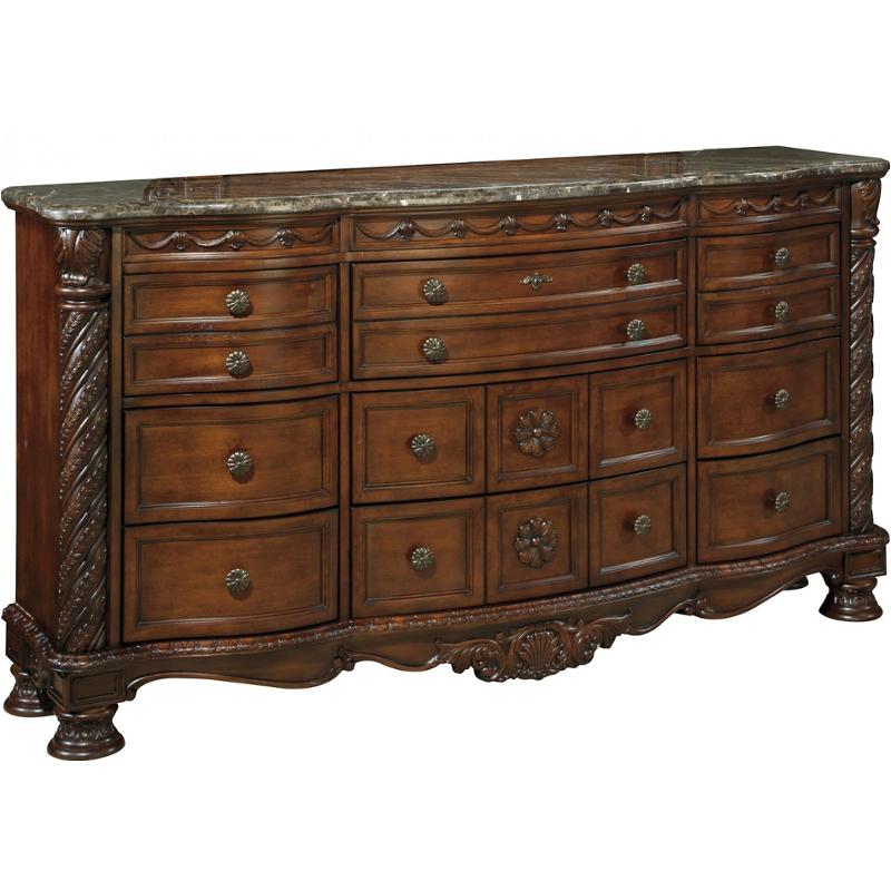 B553 131 Ashley Furniture North Shore Dark Brown Dresser