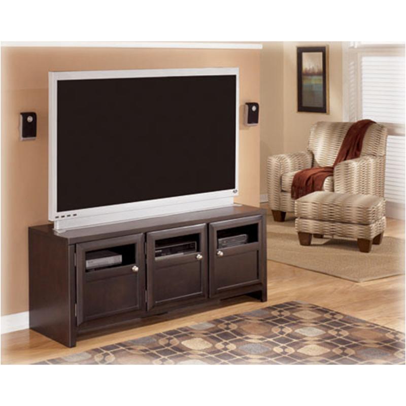 W461 21 Ashley Furniture Naomi Almost Black Large Tv Stand