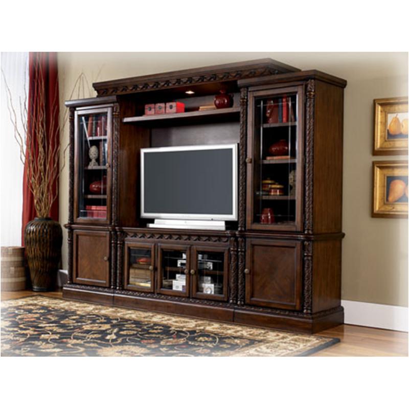 W553 33 Ashley Furniture North Shore Dark Brown Right Pier