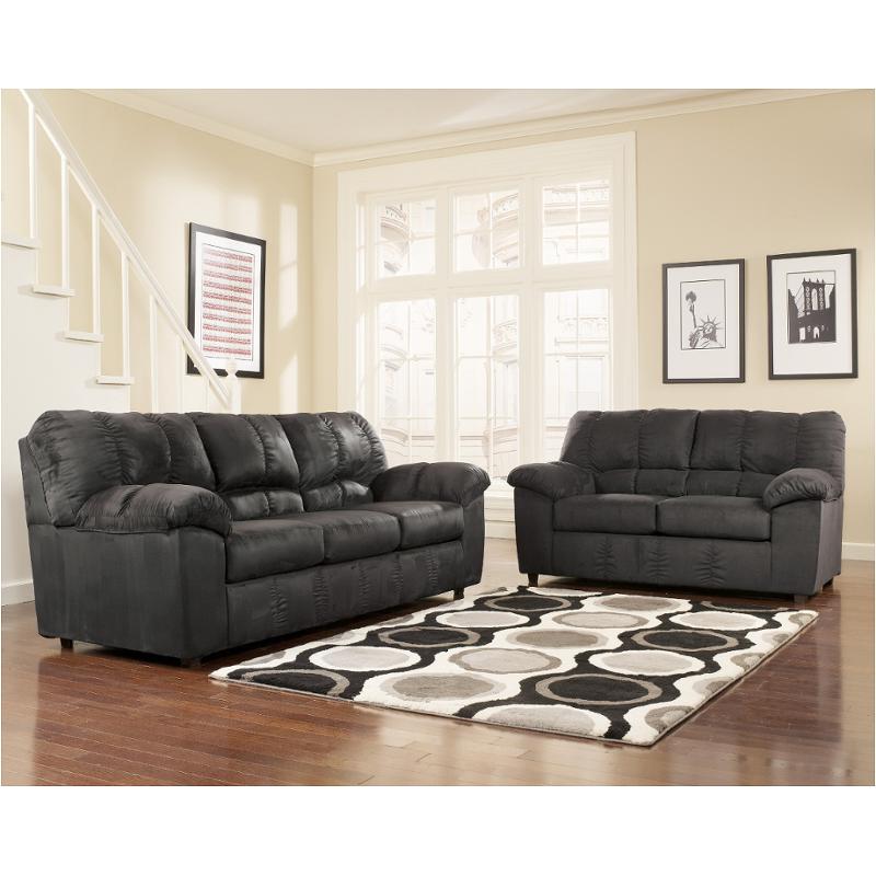 7150038 Ashley Furniture Dominator Black Sofa