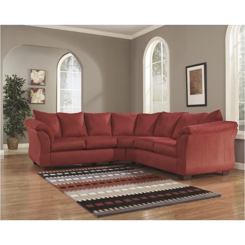 7500156 Ashley Furniture Darcy Salsa Living Room Raf Loveseat