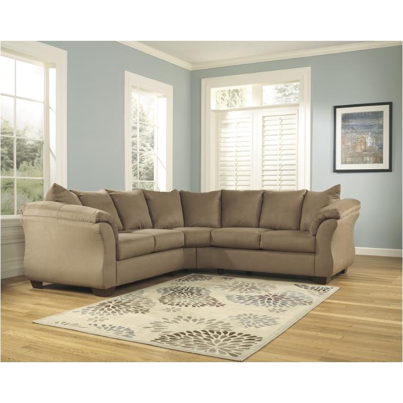 7500256 Ashley Furniture Darcy Mocha Living Room Raf Loveseat