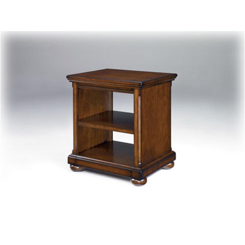 H697 47 Ashley Furniture Porter Brown Home Office Corner Table