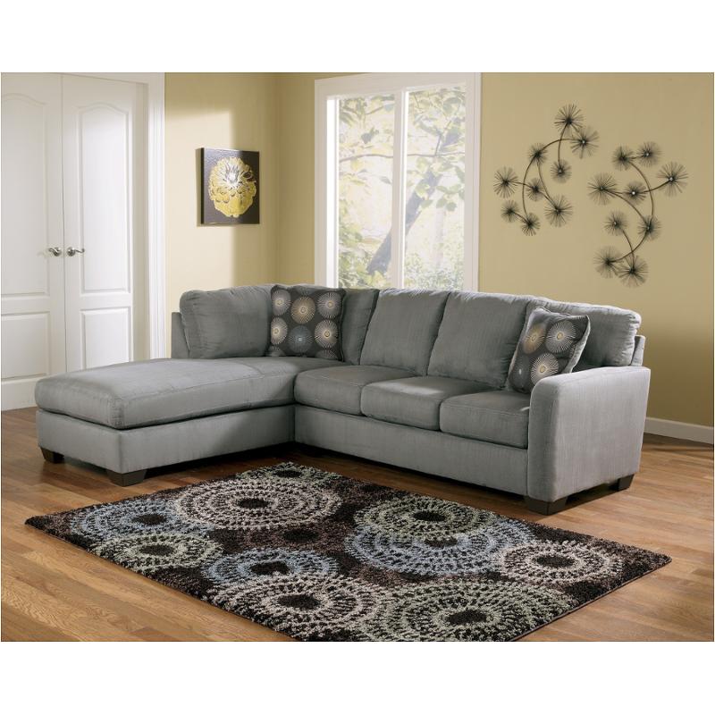 7020016 Ashley Furniture Zella Charcoal Laf Corner Chaise